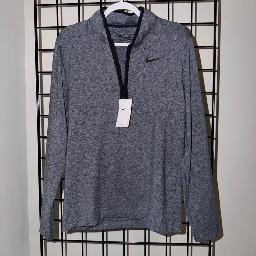 Nike Men's Heathered Gray Long Sleeve Tee